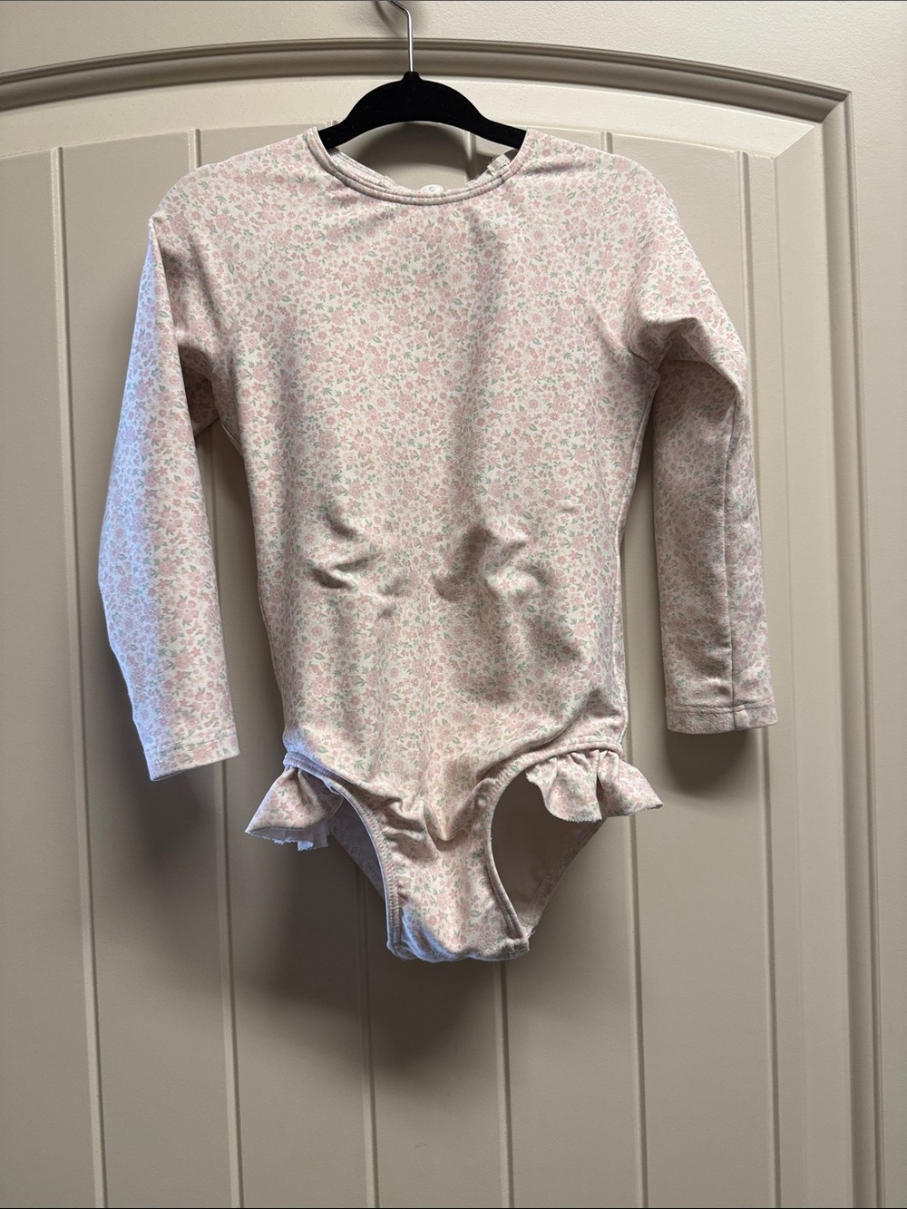 Minnow Long Sleeve Pink Floral Swimsuit